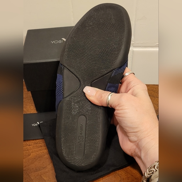 YOSI SAMRA Camellia Foldable Flat Sport Knit Navy / Black sz 7M - Picture 5 of 7